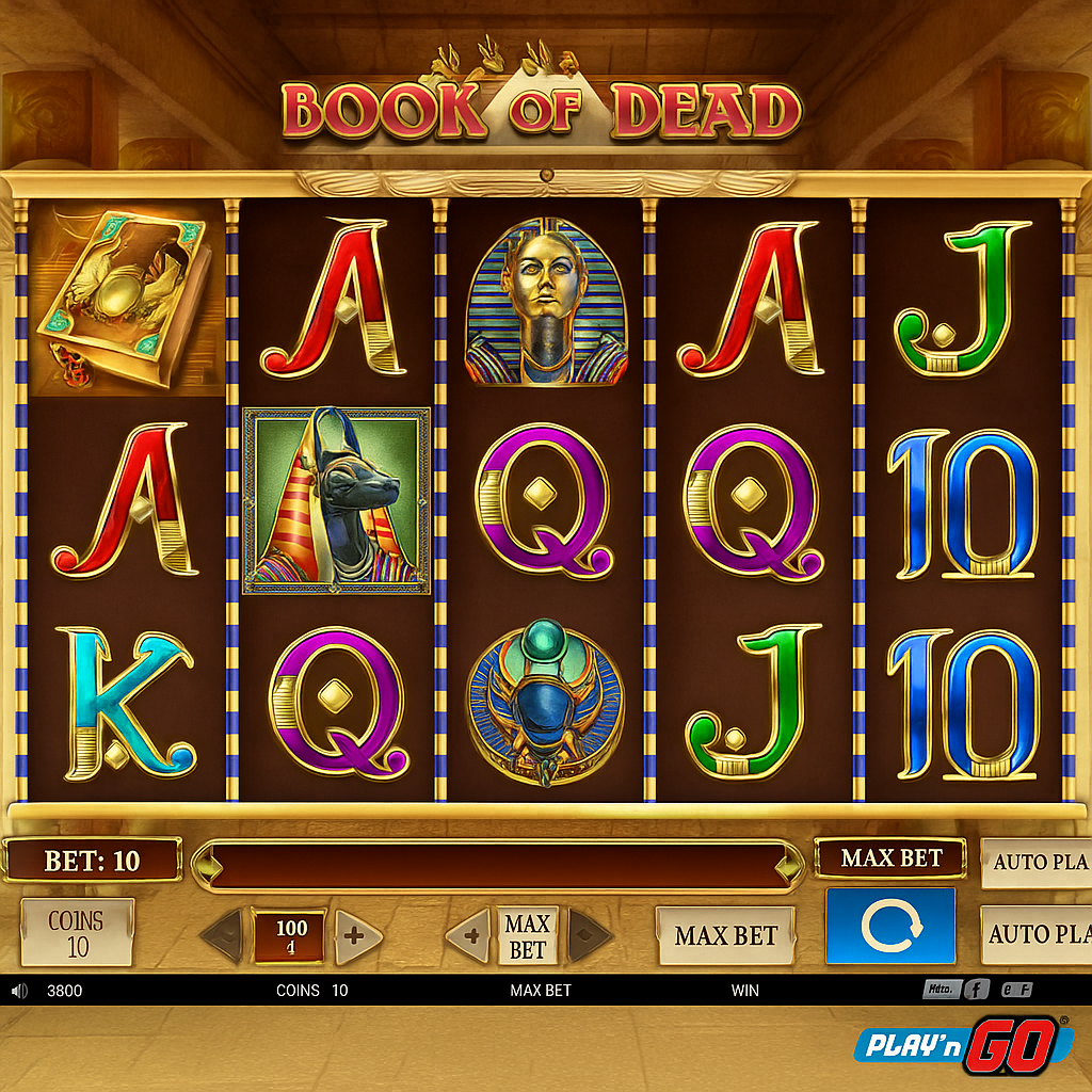 MonacoBet - Book of Dead Slot Game - Play'n GO Casino Game