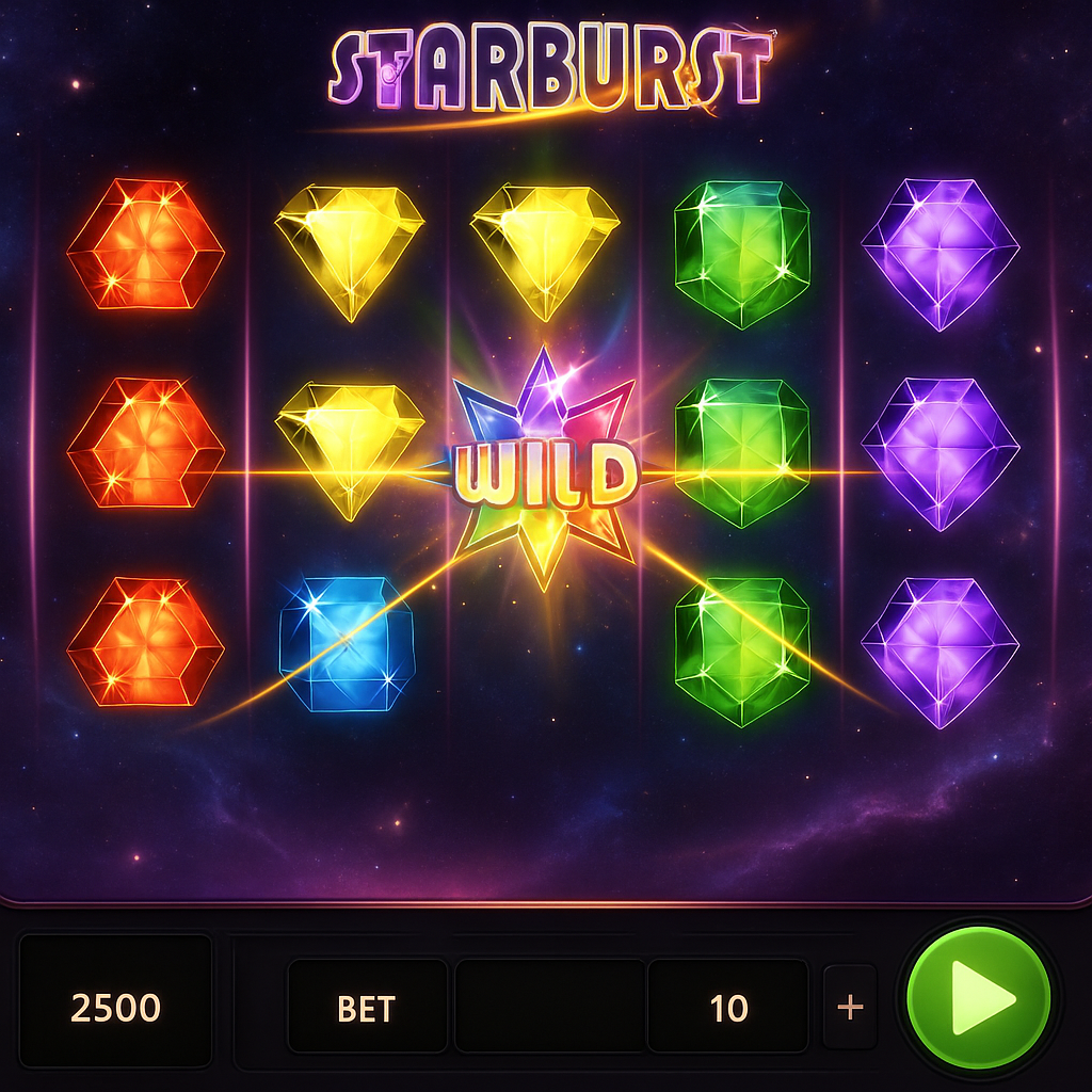 MonacoBet - Starburst Slot Game - NetEnt Casino Game